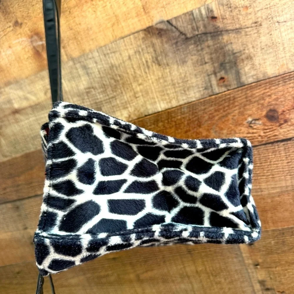 Kate Spade Vintage Y2K Faux Fur Animal Print Tote Bag